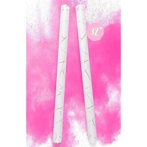 Starry Up 32" Gender Reveal Powder Streamers Confetti Cannons -Pack of 2 PINK